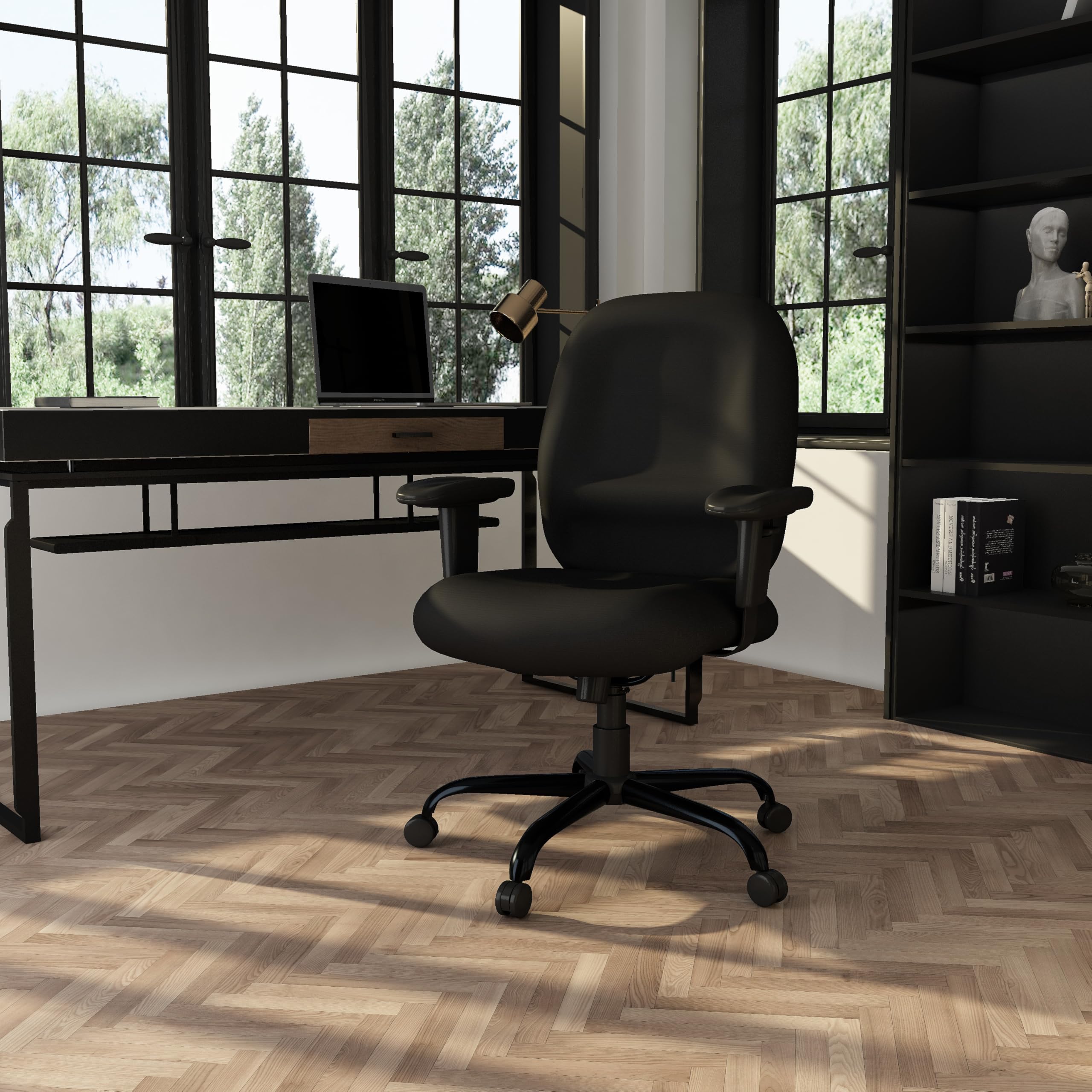 Boss Office Products Heavy Duty Task Chair, Black