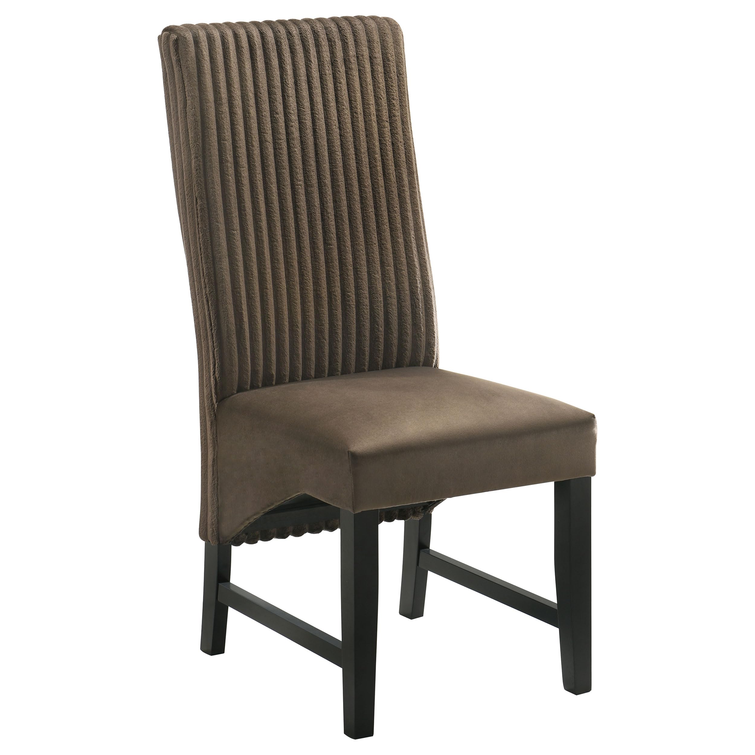 Coaster Home Furnishings Barrand Upholstered Dining Side Chair Chocolate (Set of 2)