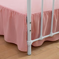 Xuan Dian Bed Skirt Twin Size Ruffled Bed Skirt With Split Corners, 12 Inch Drop Dust Ruffle Bed Skirt With Platform, 12 Inch, B