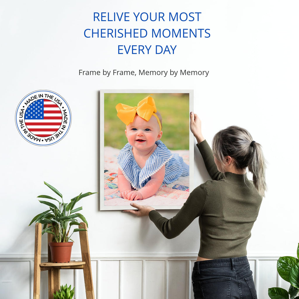 Arttoframes 10X18 Inch White Picture Frame, This 1.25 Inch Custom Poster Frame Is Soft White - Comes With Regular Glass And Corr