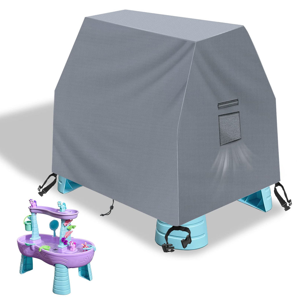 Kovshuiwe Kids Water Table Cover Fit Step2 Rain Showers Splash Pond Water Table, 420D Waterproof Dust Proof Anti-Uv Outdoor Toys Cover-Cover Only