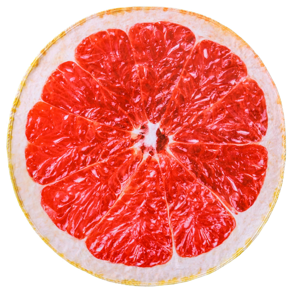 Vessia Grapefruit Throw Blanket, Realistic Funny Food Blanket For Adults And Kids, 300Gsm Giant Soft Fruits Blanket For Couch,So