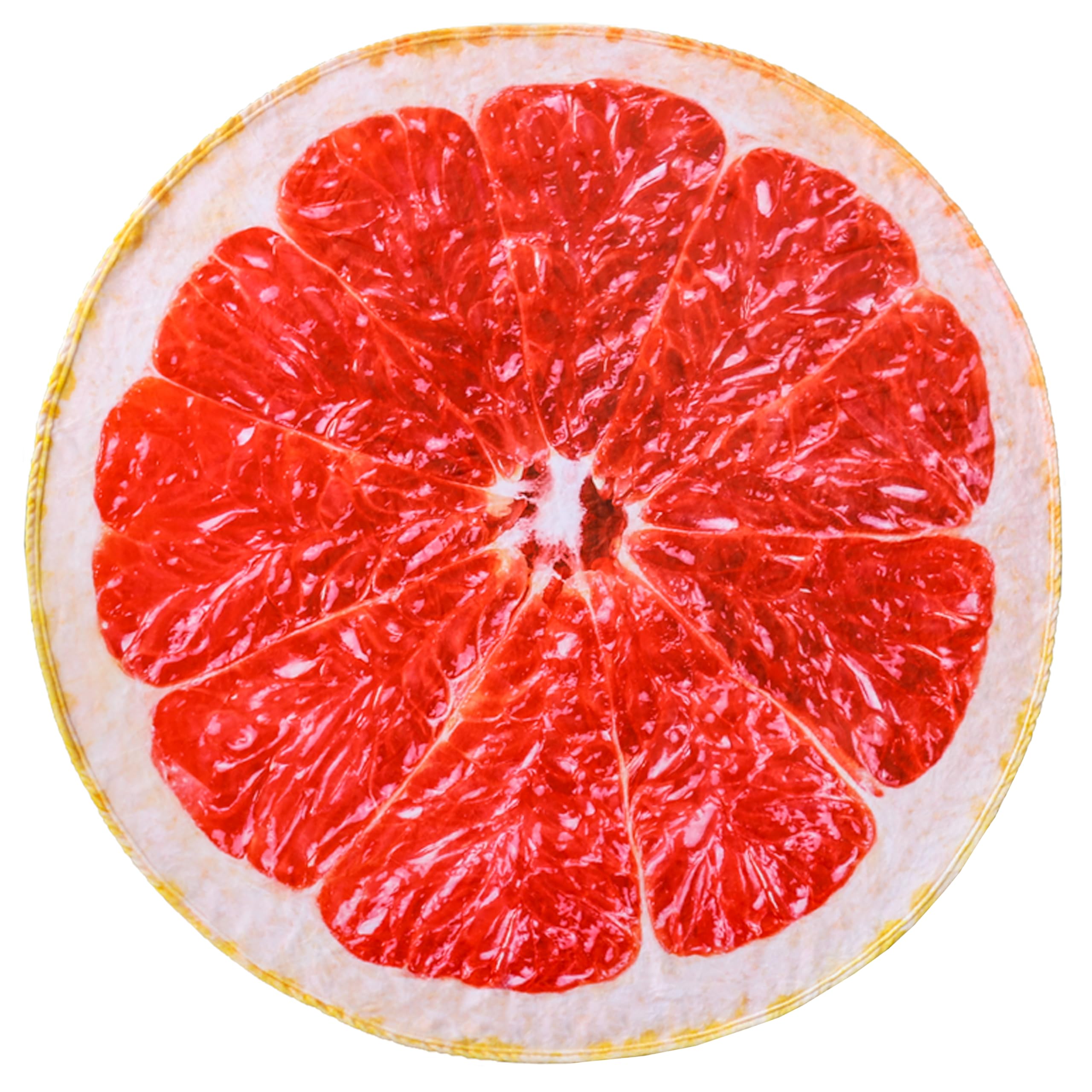 Vessia Grapefruit Throw Blanket, Realistic Funny Food Blanket For Adults And Kids, 300Gsm Giant Soft Fruits Blanket For Couch,So