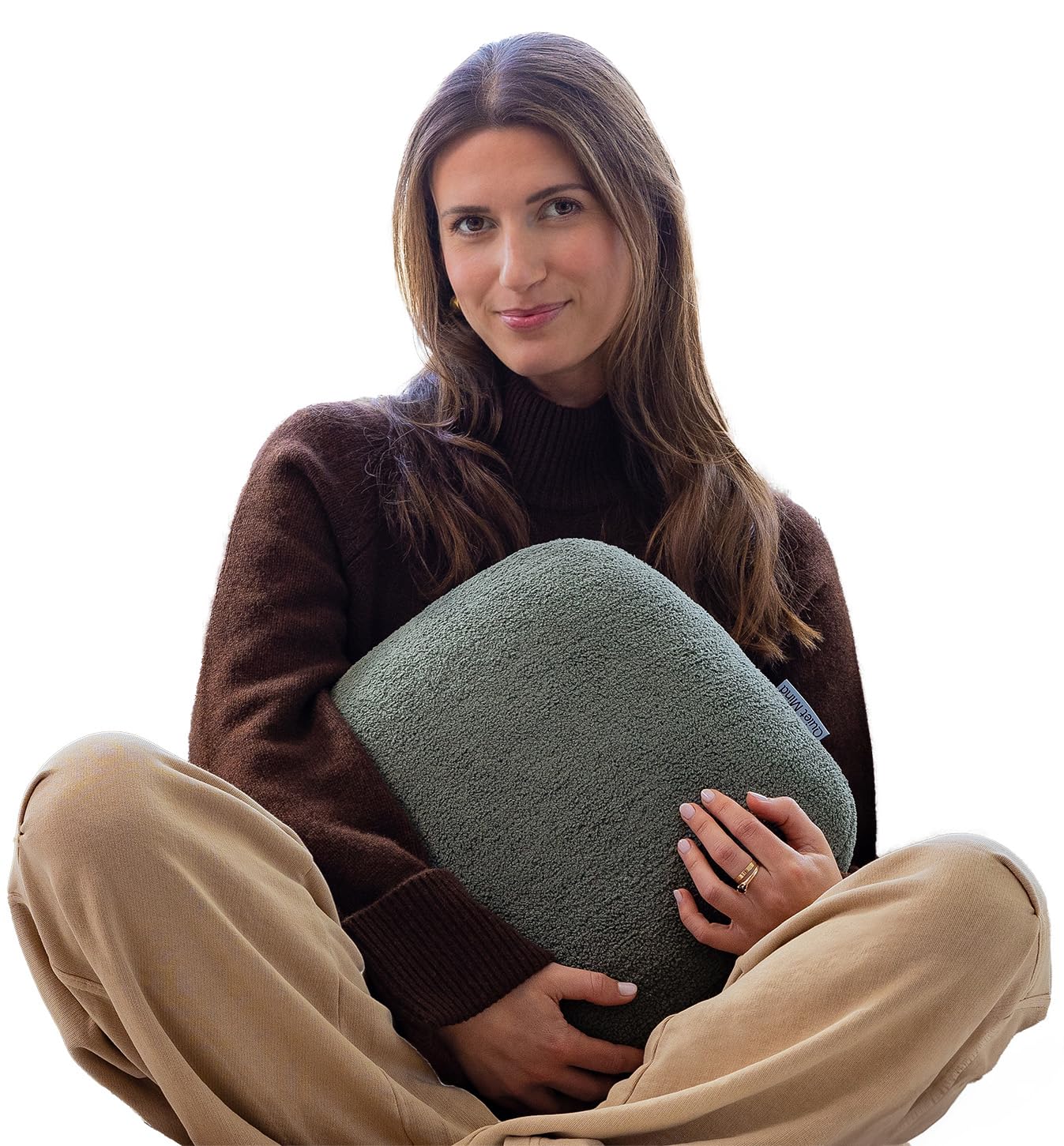 Quiet Mind The Original Weighted Pillow For Adults - (Small, Agave Green, 6 Lbs) - Weighted Body Pillow - Versatile Cooling Body