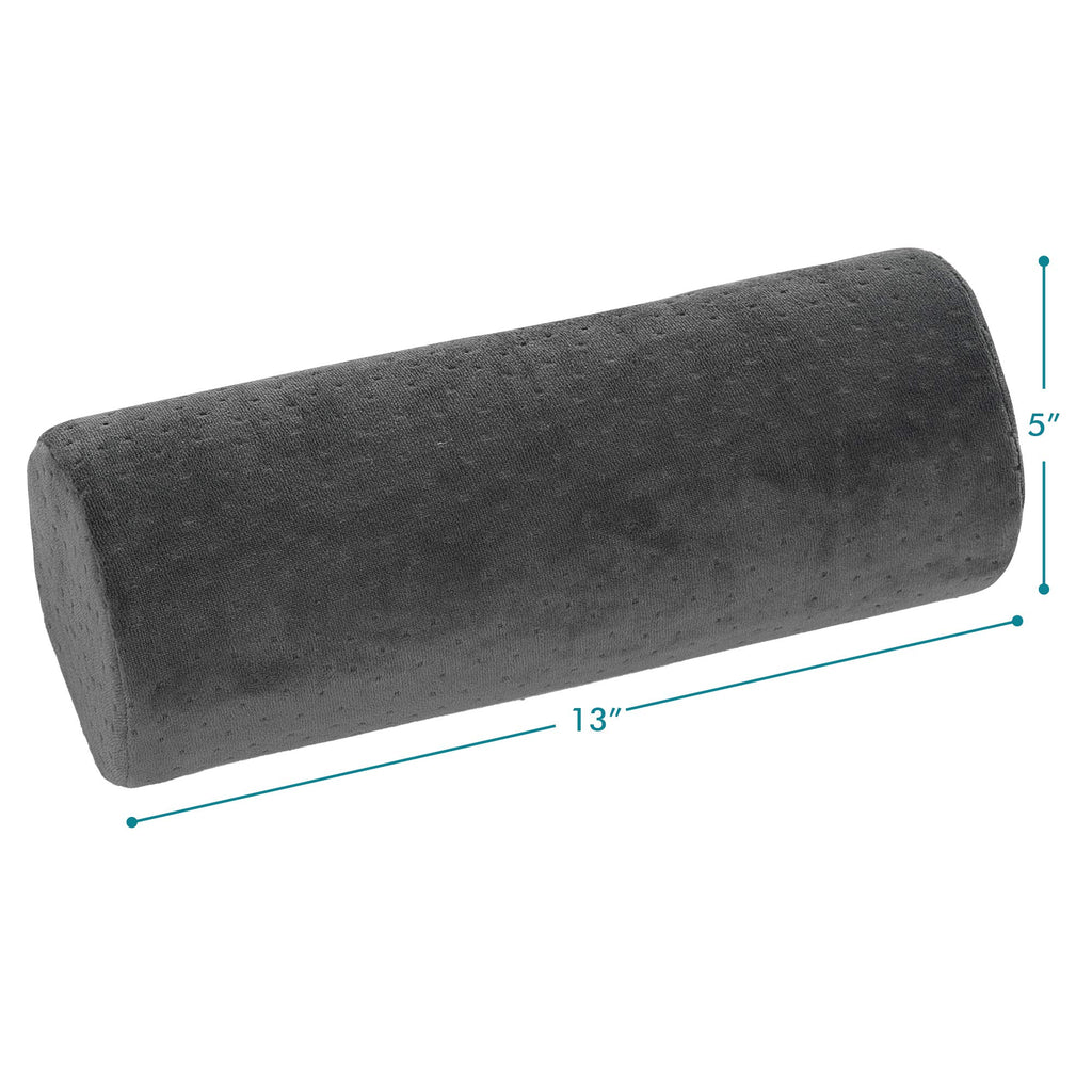 Allsett Health Round Cervical Roll Cylinder Bolster Pillow With Removable Washable Cover, Ergonomically Designed For Head, Neck,