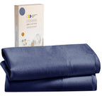 California Design Den 100% Cotton Pillowcases Standard/Queen Size Pillowcases - Set Of 2 Soft & Cooling Sateen Weave Cases, For Queen And Standard Size Pillows - Navy