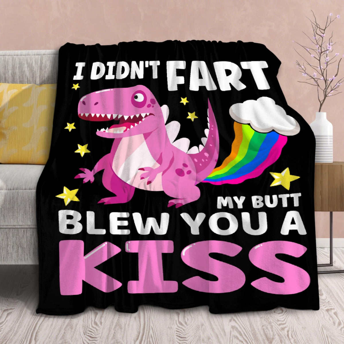 Funny Dinosaur Blanket Gift For Girls Boys- 40X50 Inches Soft Flannel Dino Throws Blankets Funny Gift For Teen Women Men Adult C
