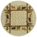 Dalyn Rugs Excursion Ex2 Beige 8' X 8' Indoor/Outdoor, Machine Washable, Easy Clean, Non Shedding, Bedroom, Living Room, Dining Room, Kitchen, Patio Round Rug