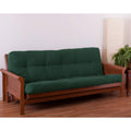 Blazing Needles Renewal 6' Twill Futon Mattress, Queen, Forest Green