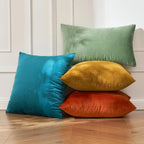 Anroduo Pack Of 2 Velvet Sage Green Throw Pillow Covers 12X20 Inch Decorative Pillow Covers Euro Cushion Case Soft Solid Lumbar