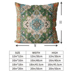 Snycler Boho Throw Pillow Covers 16X16 Inch Set Of 2 Boho Rug Carpet Double Sided Pattern Cotton Soft Pillow Case Cushion Cover