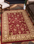 Unique Loom Voyage Collection Traditional Oriental Classic Intricate Design Area Rug (5 0 x 8 0 Rectangular, Red/Gold)