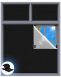 Blackout Curtains For Bedroom, 100' X 58' Portable Blackout Blinds With 20 Sets Hooks & Loops Strips For 100% Blackout Window