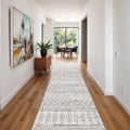 BYYVOO 26x14 Runner Rug Moroccan Washable - Hallway Rugs Non Slip Bedroom Rug Runners Soft Long Kitchen Carpet with Rubber Bac