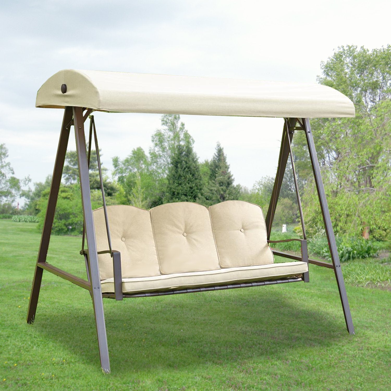 Garden Winds Replacement Canopy Top Cover for The Cunningham Swing - Will Only Fit Model GSS00132D Frame - Will Not Fit Any Othe
