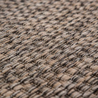 Solid Outdoor Rug For Patio Or Balcony Weatherproof In Mottled Brown, Size: 5'3' X 7'3'