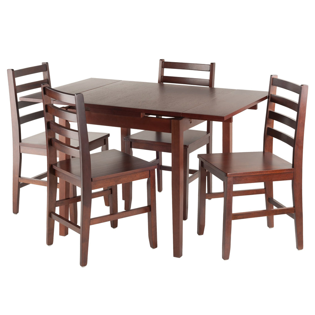 Winsome Pulman Dining, 48.03' W x 29.92' D x 29.29' H, Walnut