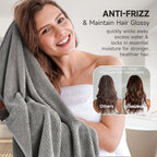 Umisleep Extra Large Microfiber Hair Towel For Women Curly, Long, Thick Hair, 2 Pack Ultra Absorbent Hair Drying Towel Wrap, Sup