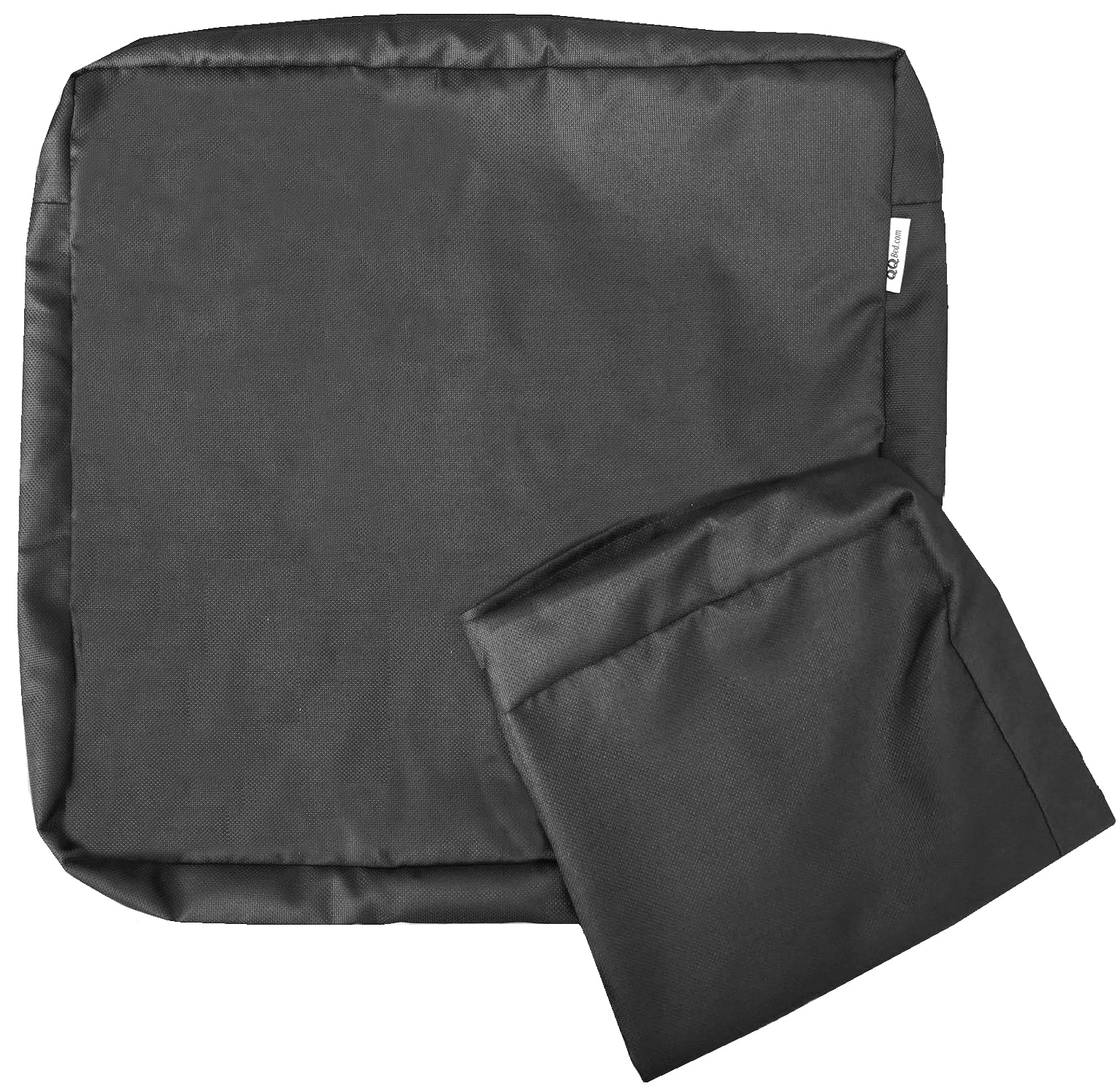 Qqbed 2 Pack Outdoor Patio Chair Pillow Seat Water-Resistant Cushion Covers In Space Gray Color 24'X22'X4' - Replacement Cove