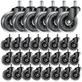ASHGOOB Office Chair Wheels, Set of 30 Caster Wheels Office Accessories, 3 Inch Heavy Duty Casters for Chairs to Replace Office 