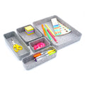 Welaxy Felt Desk Organizer Paper Letter Trays File Sorter Desktop Drawer Organizers Bins Set For Home Office Document Folders St