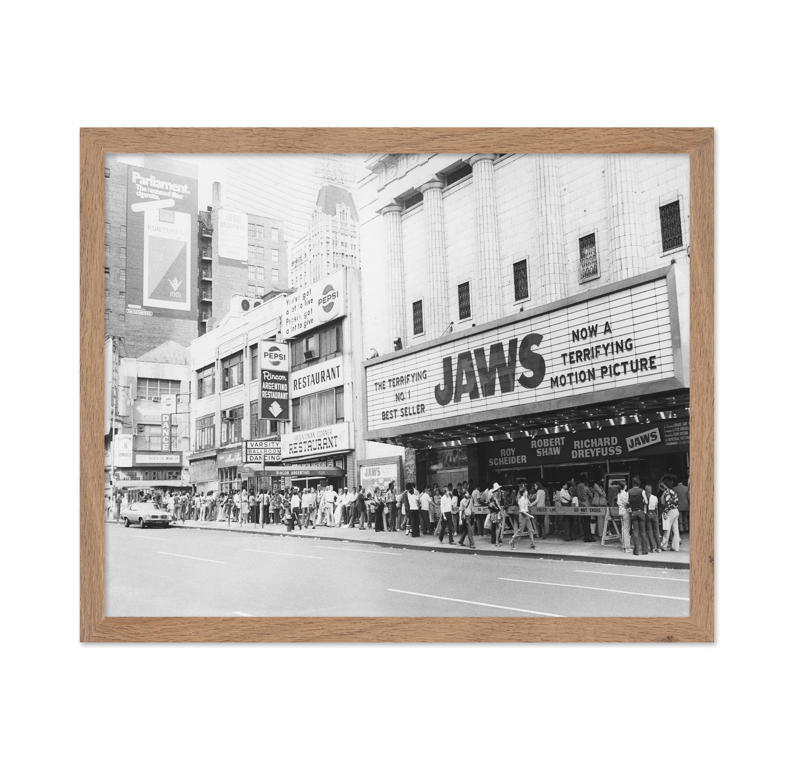 Poster Master Vintage Jaws Opening Day Poster - Retro New York Print - Photography Art - Gift for Travel Lover, Movie Fans - Gre