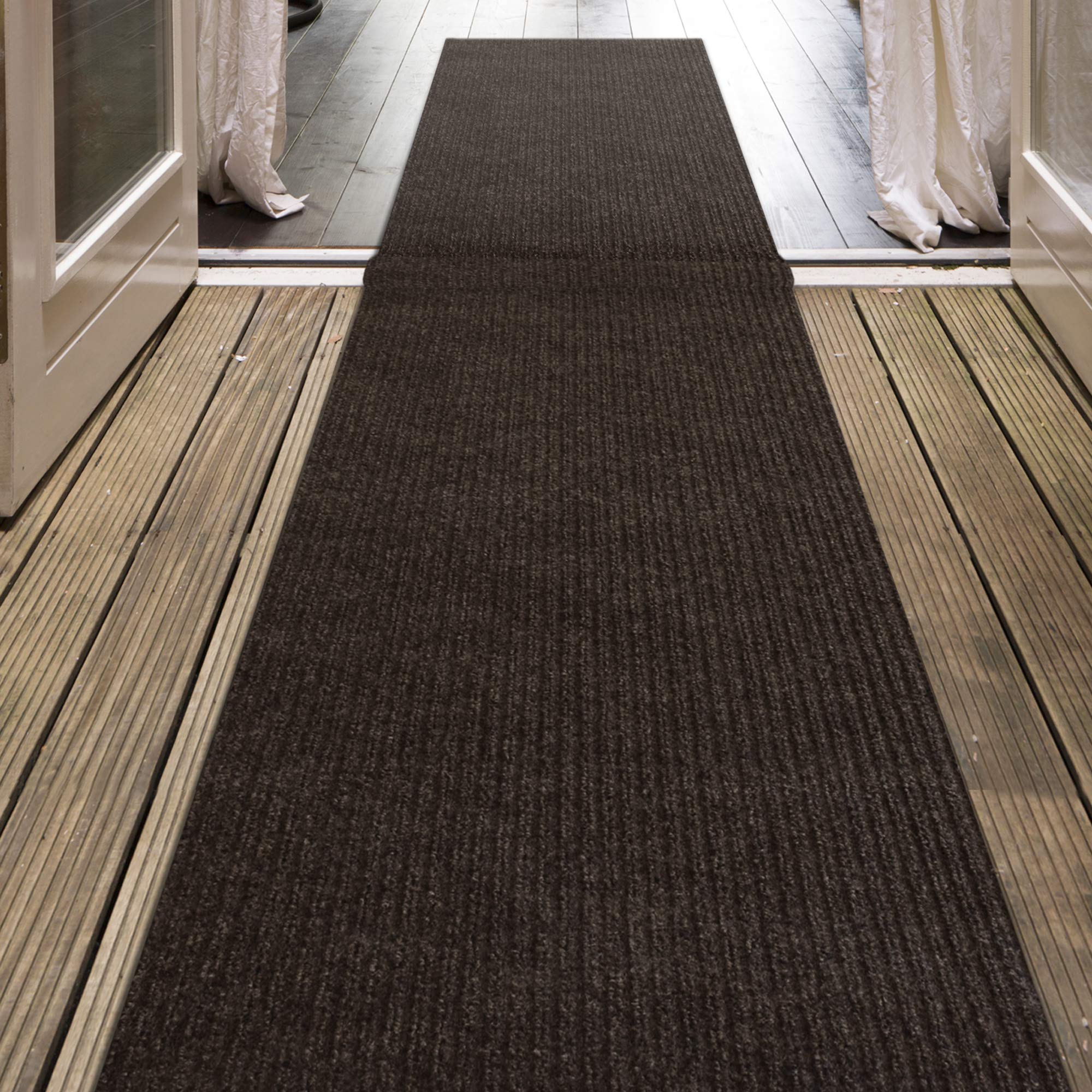 Icustomrug Spartan Weather Warrior Duty Indoor/Outdoor Utility Ribbed In 3Ft,4Ft,6Ft Widths 70 Custom Sizes With Natural Non-Sli