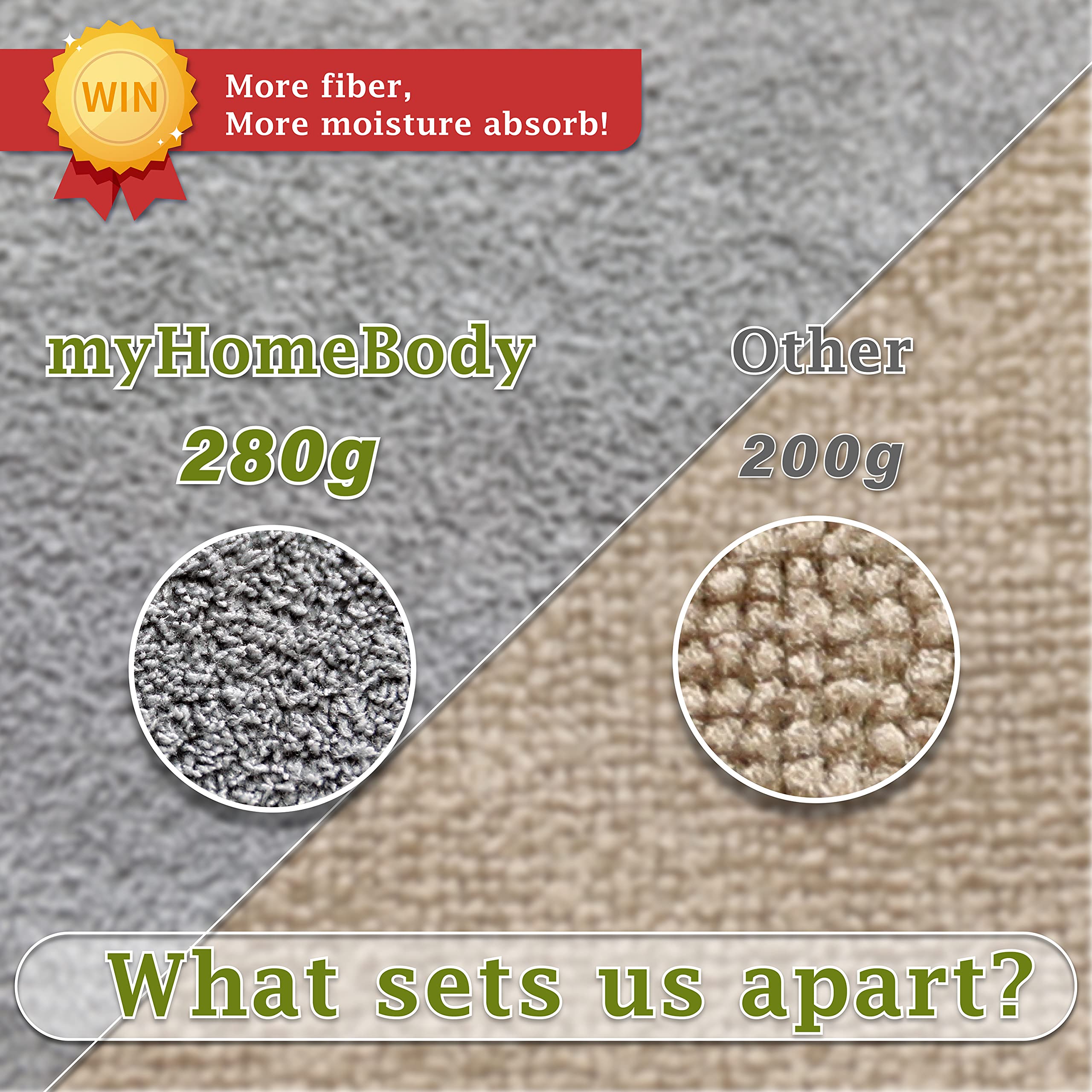 Myhomebody Hair Towel Wrap, Luxury Rapid-Dry Hair-Drying Turban, Ultra Soft And Quick Drying Absorbent Fiber, With Coconut Shell