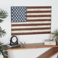 Deco 79 Metal American Flag Home Wall Decor, 38 in x 1 in x 26 in (L x W x H), Red/White/Blue