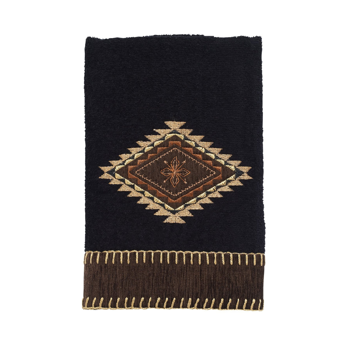 Avanti Linens 17722BLK Mojave Hand Towel, Black, 28.00'' x 16.00''
