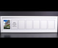 CreativePF 7 Opening Glass Face White Picture Frame to hold 5 by 7 inch Photographs including 10x40-inch White Mat Collage