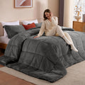 STWIENER Super King Comforter Duvet Insert 120 x98  - Plush Fluffy Heavy Winter Flannel, Extra Large Super King Size Breathable 