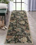 Morebes Floral Rug Runners for Hallways 6 Feet Non Slip,Paisley Runner Rug for Entryway Indoor,Washable Bath Mat Distressed Indo