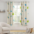 LORETO  A QUALITY LINEN BRAND 100% Cotton Window Curtain 5 Feet Long, Set of 2, Decorative Curtain with Eyelets for Easy Hangin
