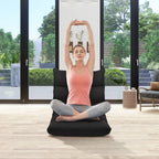 Costway Floor Chair, Folding Gaming Chair With Back Support, 14 Adjustable Positions, Alloy Steel Frame, Lazy Sofa Lounge For Playing Reading Meditating Room Recliner For Adults, Kids (Black)