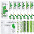 Sayglossy 60 Sets Employee Inspirational Gifts Bulk Pens and Keychains with Funny Card Emotional Positive Gifts for Thanksgiving