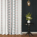 Story@Home Window Curtains 5 Feet Long 1 Piece | Bohemian Cotton Curtain | Abstract Printed | Light Filtering Curtains For Livin