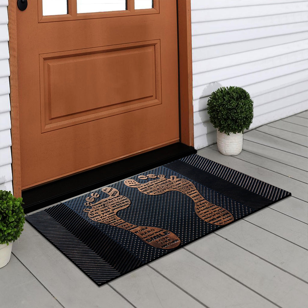 A1 Home Collections A1Hc Rubber Pin Welcome Door Mats 18'X30' For Outdoor Entrance, Fun Designed Doormat, Welcome Mats For Fro