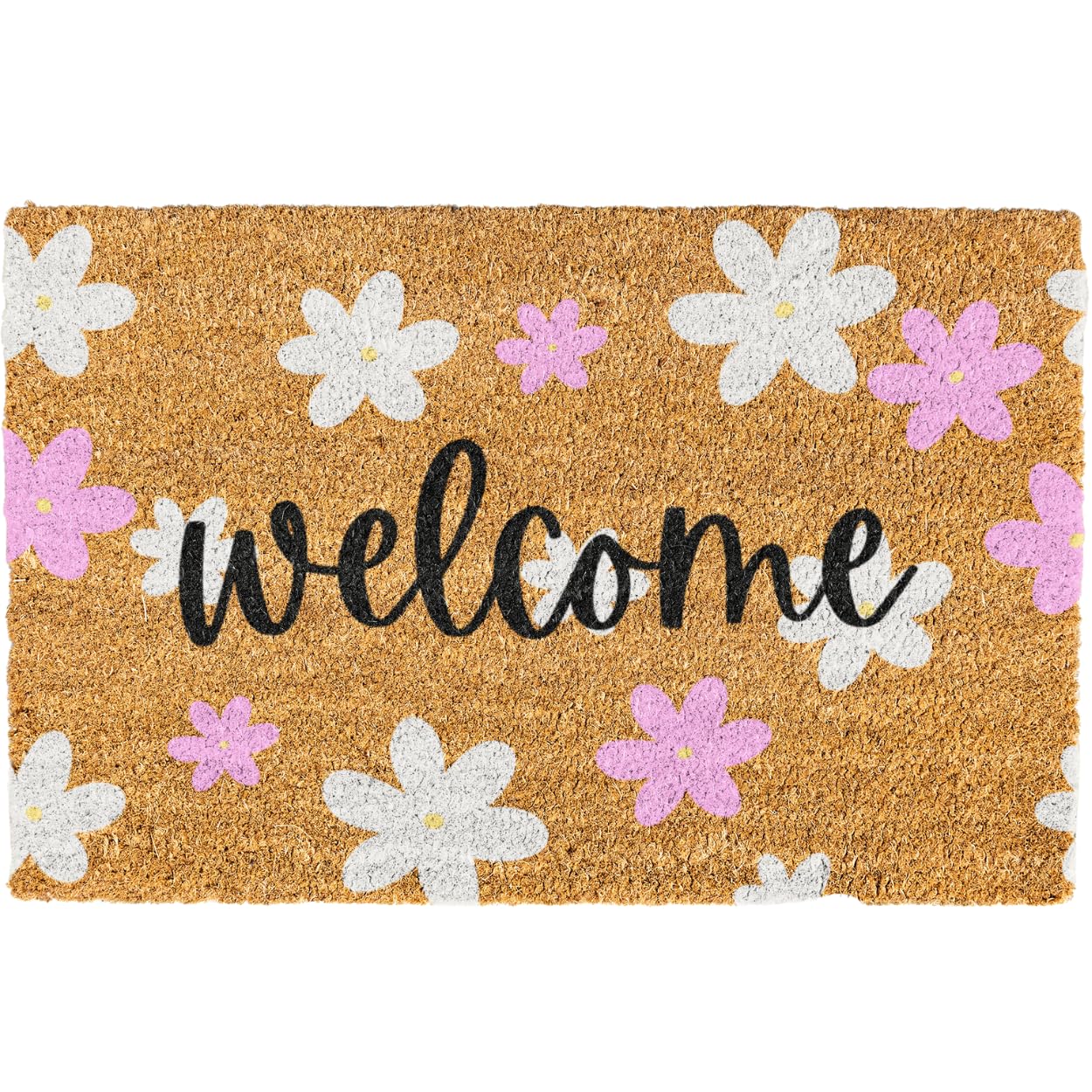 Generic Floral Welcome Mats - Flower Outdoor Door Mat - Colorful Spring Door Mat Indoor Entrance Cute Decorative Outdoor Doormat