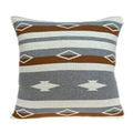 HomeRoots 100% Cotton Parkland Collection Mado Southwest Tan Pillow Cover with Poly Insert