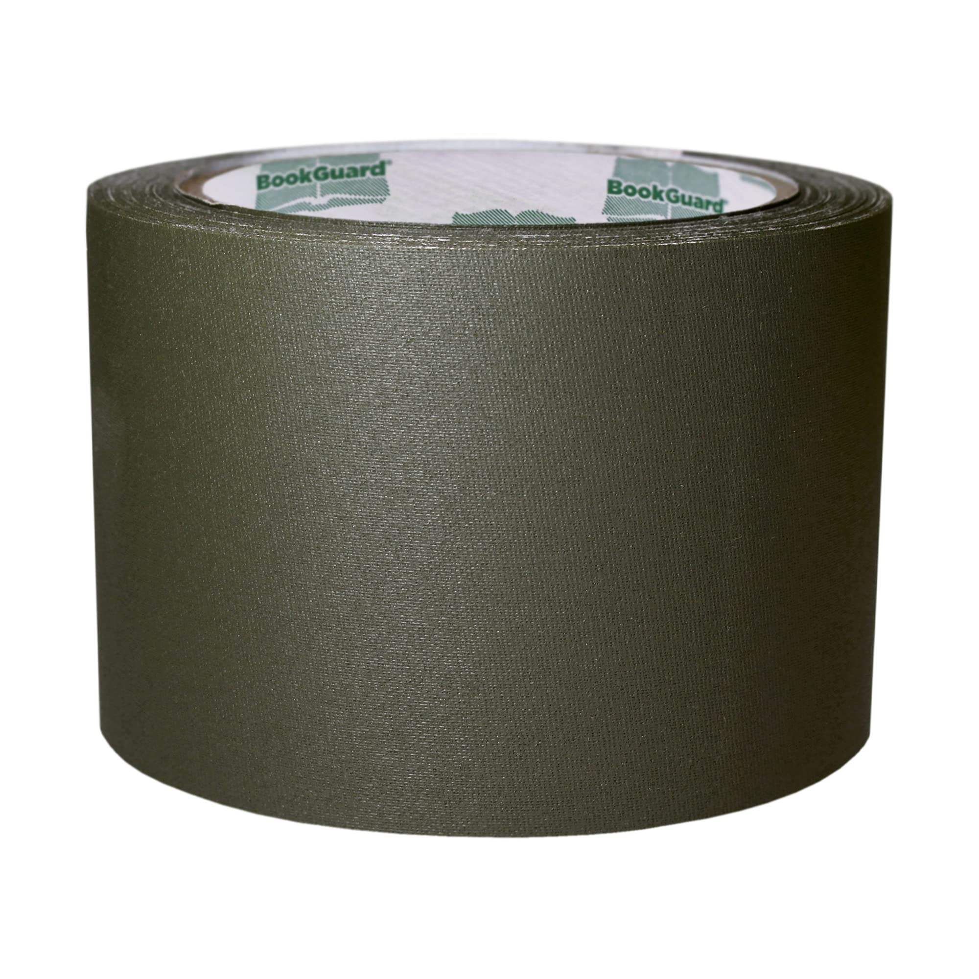 Bookguard 3 Inch Premium Bookbinding Repair Cloth Tape, 15 Yard Roll, Olive