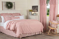 Piper Classics Farmhouse Ticking Stripe Duvet Cover Bedding, Red & Off-White, King 92X108, Comforter Cover W/Twill Ties, Soft, C