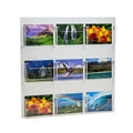 Sourceone.Org Multiple Pocket Deluxe Clear Postcard Holder Display Wall Mount