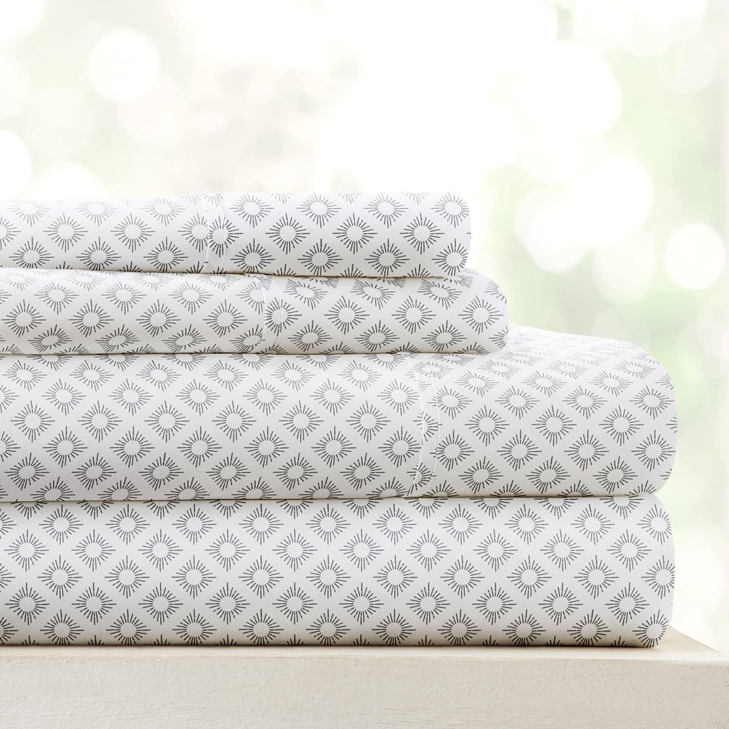 Linen Market 4 Piece King Bedding Sheet Set (Gray Polaris) - Sleep Better Than Ever With These Ultra-Soft & Cooling Bed Sheets F