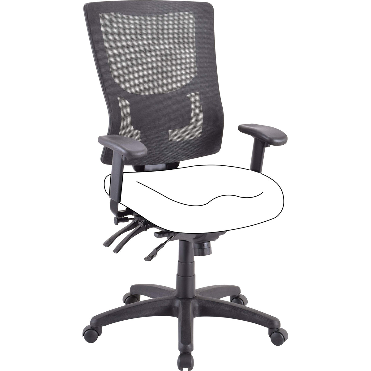 Lorell Llr62002 - Conjure Executive High-Back Mesh Back Chair Frame