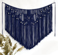 Youngeast Home Decor Leaf Shape Macrame Wall Hanging Woven Tapestry Bedroom Curtain Fringe Garland Banner Living Room Wall Decor
