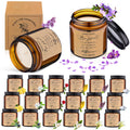 MTLEE 20 Pcs Thank You Gifts Candles 3.5 oz Employee Appreciation Inspirational Scented Soy Wax Candle Thank You Gift Christmas 