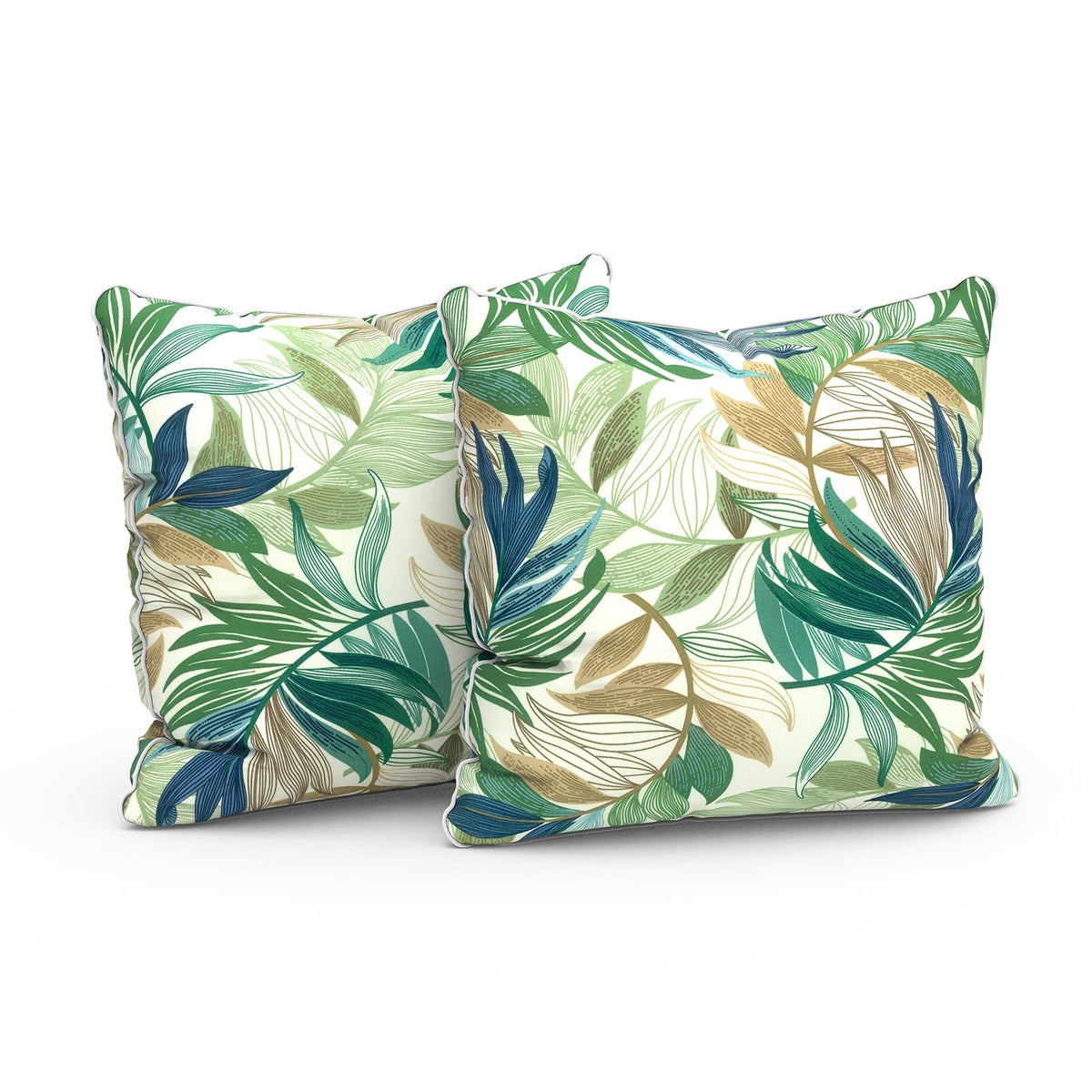 Lvtxiii Outdoor/Indoor Pillow Covers, Patio Fade Resistant Throw Pillow Covers Only, Waterproof Farmhouse Accent Cushion Cases F