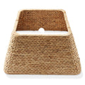 Casafield 22-Inch Christmas Tree Collar, Water Hyacinth Woven Tree Square Base Cover with Cord Cut Out, Espresso