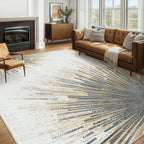 Lahome Modern Large Living Room Rug - Machine Washable Area Rug 6x9 Non-Slip Soft Bedroom Rugs Throw Ultra-Thin Rug for Dining R